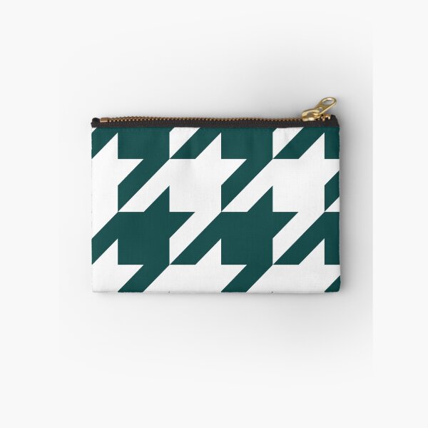Item preview, Peacock Houndstooth in White designed and sold by Moyanana.
