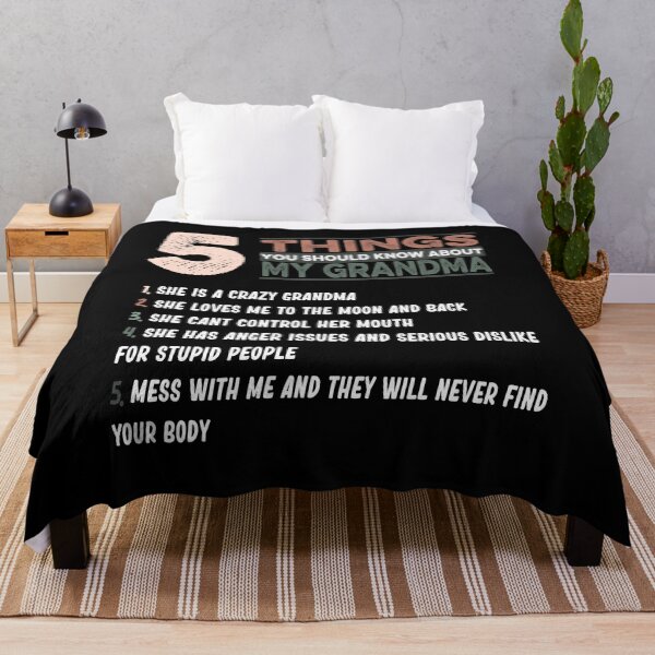 Item preview, 5 Things You Should Know About My Grandma designed and sold by AnimaLovers.