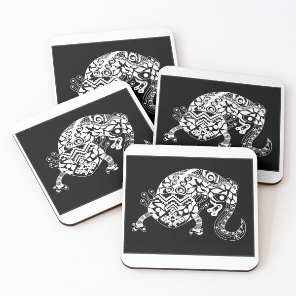 Item preview, axolotl in pattern style ecopop designed and sold by jorgelebeau.