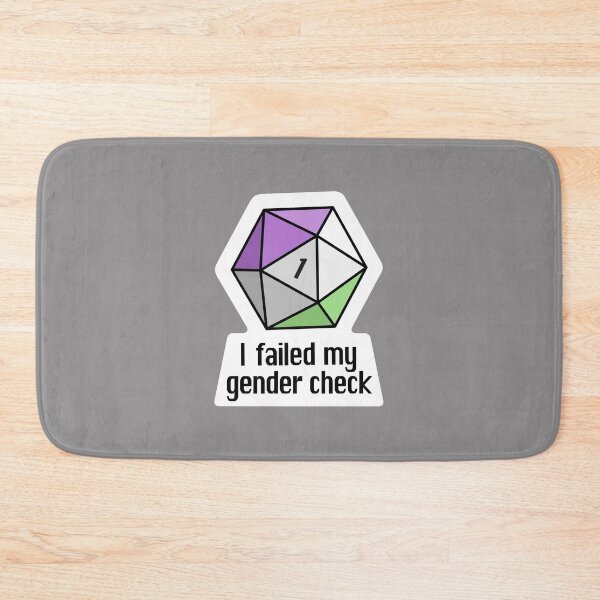 Item preview, NEW! I failed my gender check (Genderqueer) designed and sold by OctopodArts.