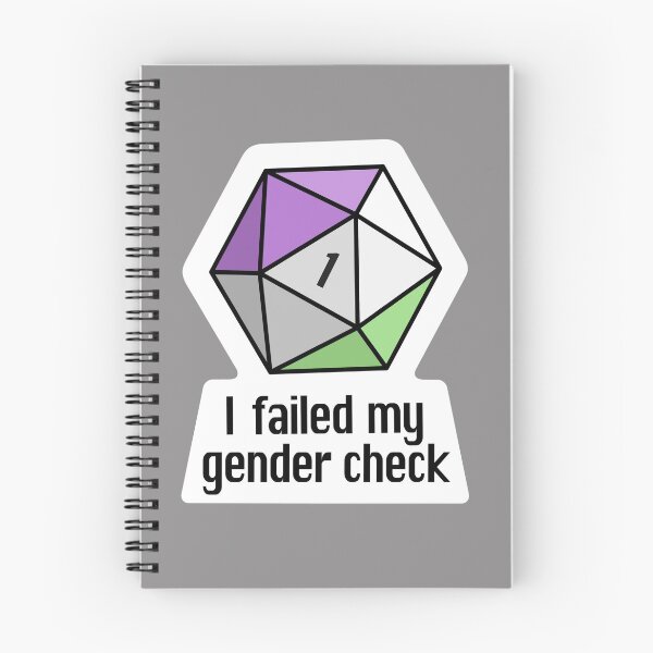 Item preview, NEW! I failed my gender check (Genderqueer) designed and sold by OctopodArts.