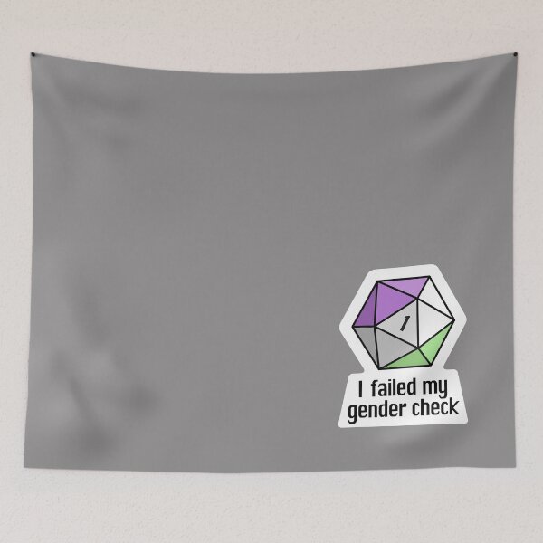 Item preview, NEW! I failed my gender check (Genderqueer) designed and sold by OctopodArts.