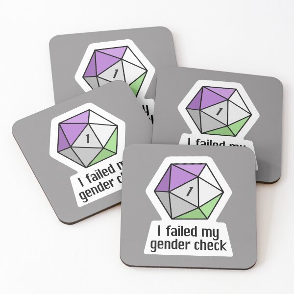 Item preview, NEW! I failed my gender check (Genderqueer) designed and sold by OctopodArts.