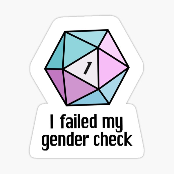 Item preview, NEW! I failed my gender check (Trans) designed and sold by OctopodArts.