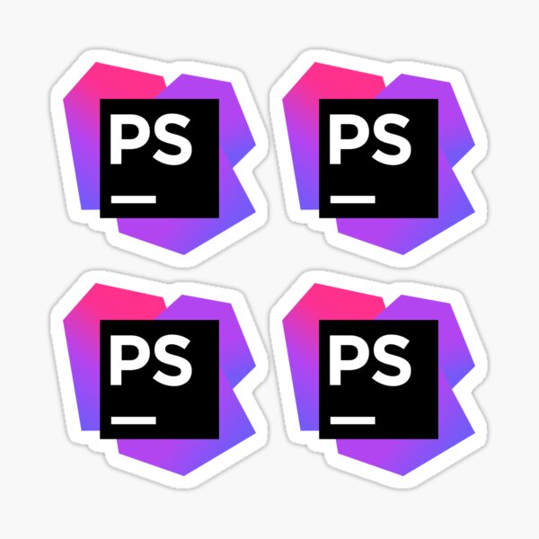 PhpStorm Logo x4 Combo Sticker Sticker