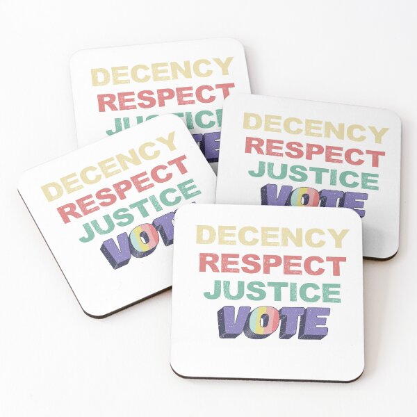 Item preview, Decency Respect Justice Vote 2020 Biden Harris Retro Vintage designed and sold by gillys.