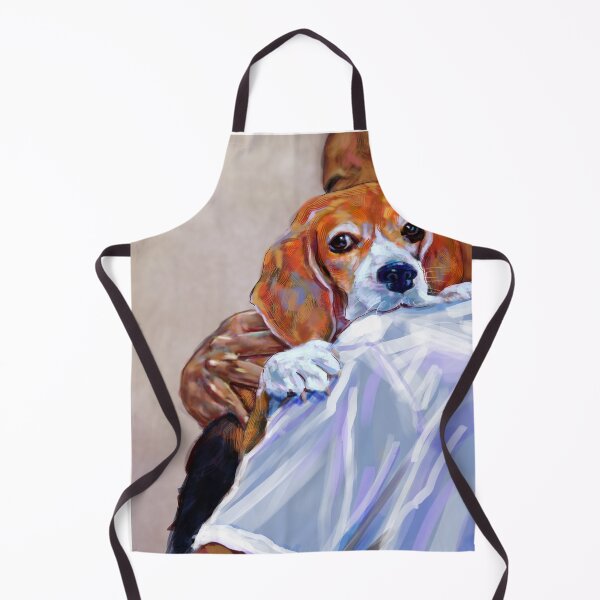 Item preview, A man carry adorable beagle with love, digital painting. designed and sold by hadkhanong.