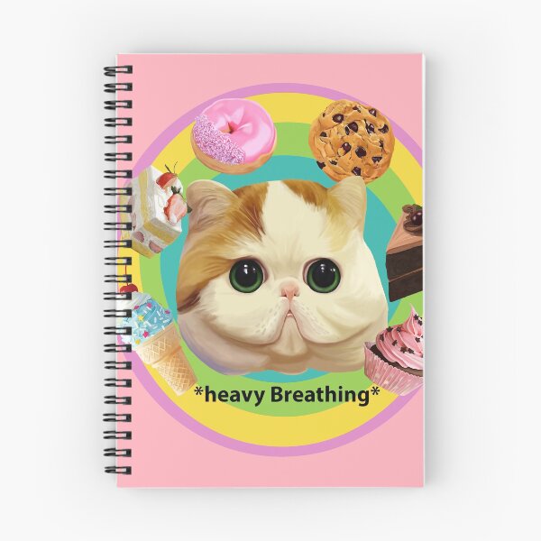 Item preview, Heavy Breathing Cat Rainbow Kawaii designed and sold by Dixie Bailey.