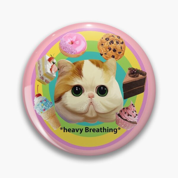Item preview, Heavy Breathing Cat Rainbow Kawaii designed and sold by Dixie Bailey.