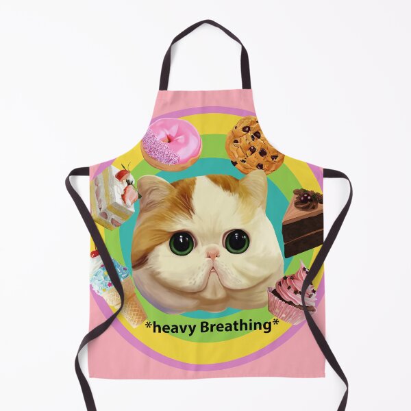 Item preview, Heavy Breathing Cat Rainbow Kawaii designed and sold by Dixie Bailey.