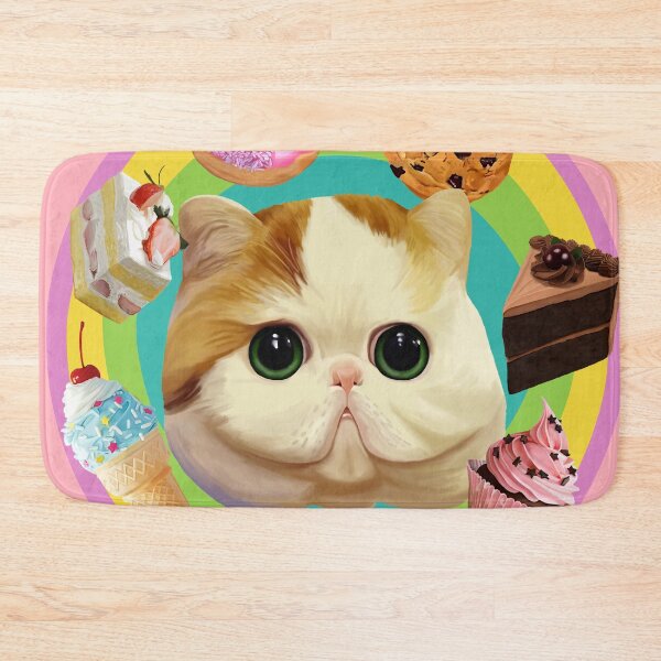 Item preview, Heavy Breathing Cat Rainbow Kawaii designed and sold by Dixie Bailey.