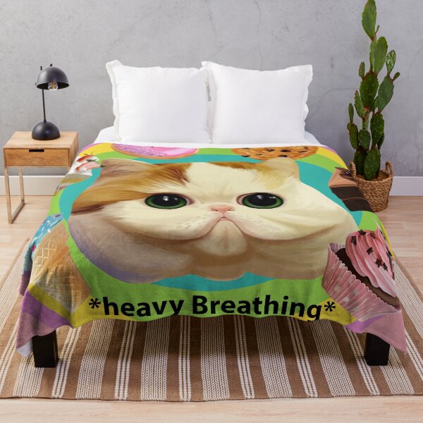 Item preview, Heavy Breathing Cat Rainbow Kawaii designed and sold by Dixie Bailey.
