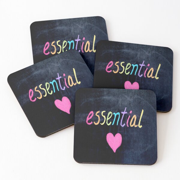Item preview, Essential Worker Support Heart on Chalk Board designed and sold by mwagie.