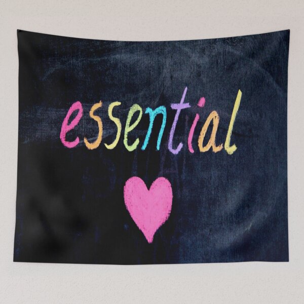 Item preview, Essential Worker Support Heart on Chalk Board designed and sold by mwagie.