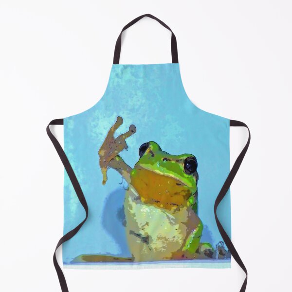 Item preview, CUTE FROG ON BLUE BACKGROUND designed and sold by Astralia.
