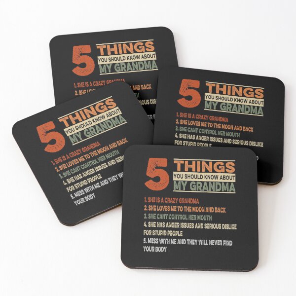Item preview, 5 Things You Should Know About My Grandma designed and sold by AnimaLovers.