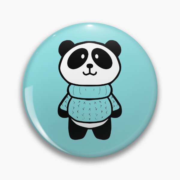 Item preview, Sweater Panda In Light Turquoise designed and sold by Amanda Roos.