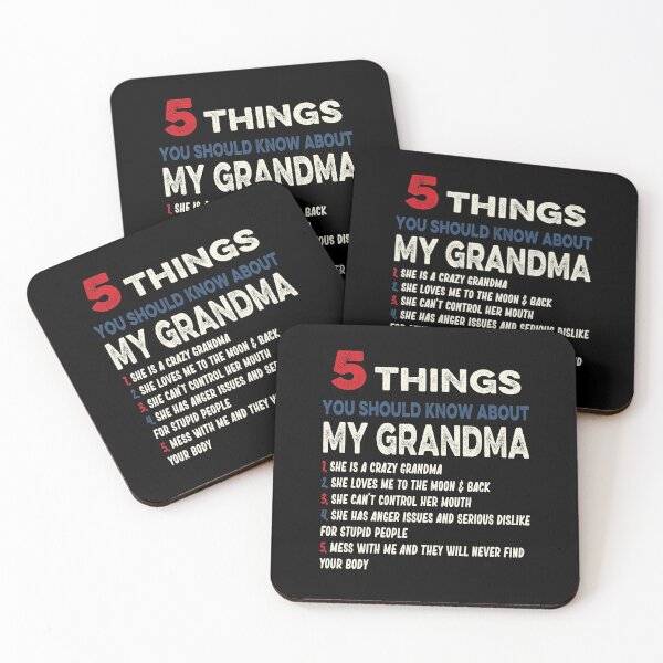 Item preview, 5 Things You Should Know About My Grandma designed and sold by AnimaLovers.