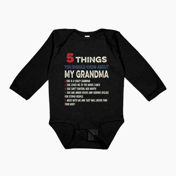 Item preview, 5 Things You Should Know About My Grandma designed and sold by AnimaLovers.