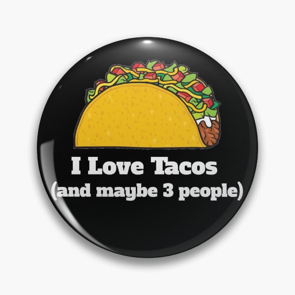 Artikelvorschau, Lustige Taco-Geschenke - ich liebe Tacos und vielleicht 3 Leute - lustiges Geschenk für Taco-Liebhaber entworfen und verkauft von Galvanized.