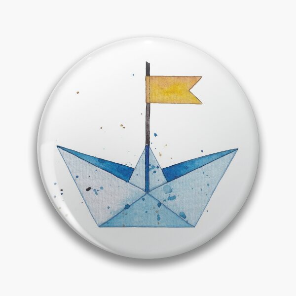 Item preview, Cute paper Boat In Watercolor  designed and sold by Oirabot.