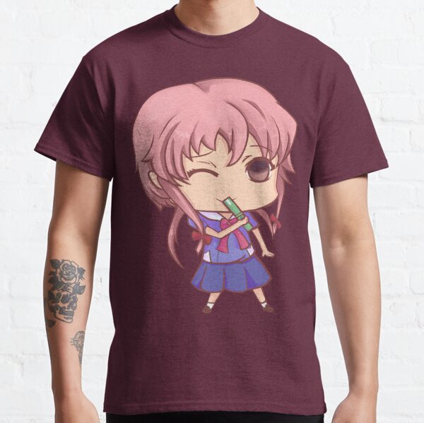 SRBB0026 future diary mirai nikki yuno gasai anime manga shirt