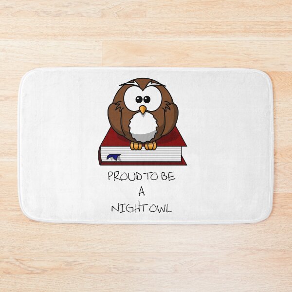 Item preview, Proud to be a NIGHT OWL white background designed and sold by oxoxoxo.