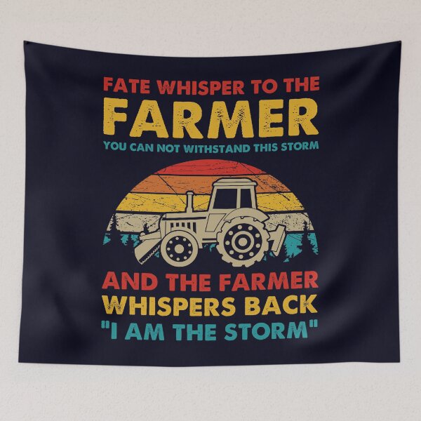 Item preview, Fate whisper to the farmer and he whisper back "I'm the Storm" designed and sold by mmos.