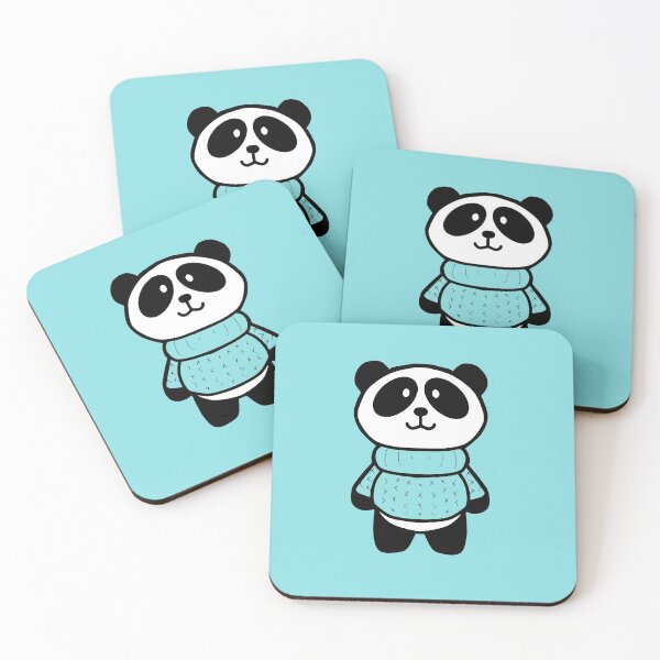 Item preview, Sweater Panda In Light Turquoise designed and sold by Amanda Roos.