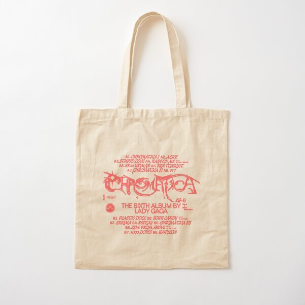 Lady Gaga - Chromatica Tracklist Cotton Tote Bag