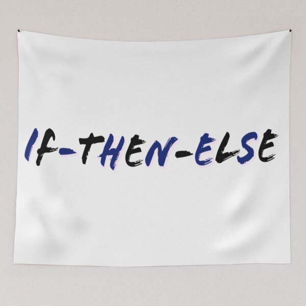 Item preview, If Then Else Conditional Statement Coding (White Background) designed and sold by ArtByLM.