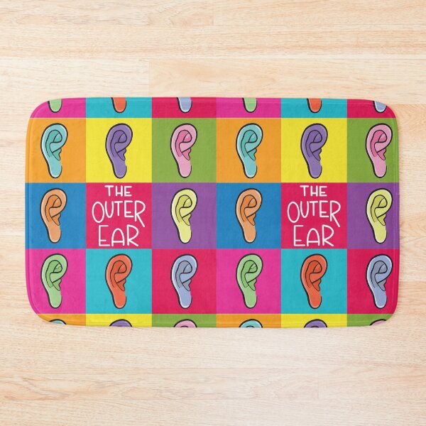 Item preview, Outer Ear Anatomy Colorful Pattern designed and sold by StacyAnnDesigns.