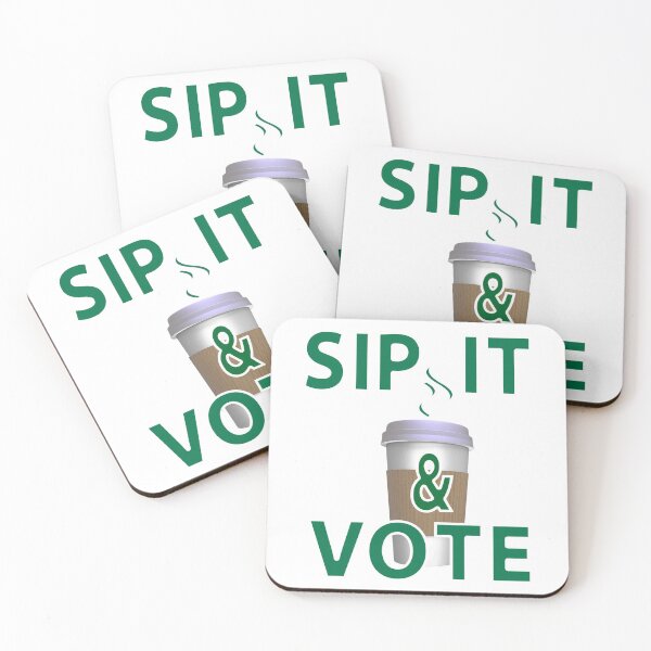 Item preview, WACKY & FUN SIP IT & VOTE VOTER QUOTE designed and sold by Joanenices.