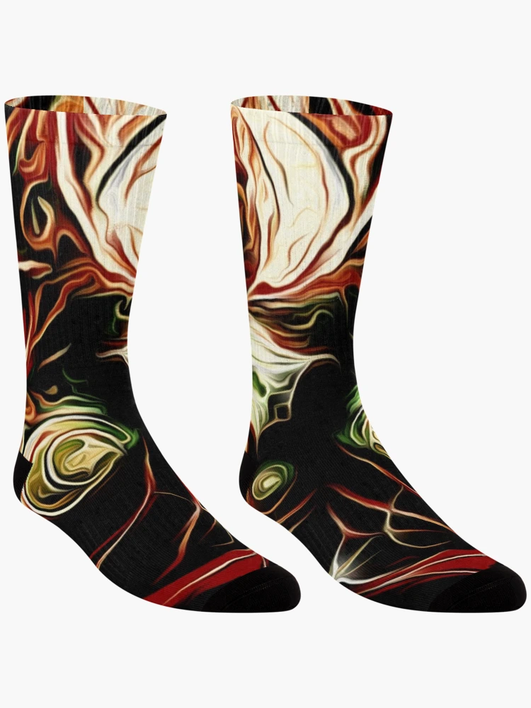 Thumbnail 3 of 5, Socks, Red Samurai designed and sold by ACidysfunction.