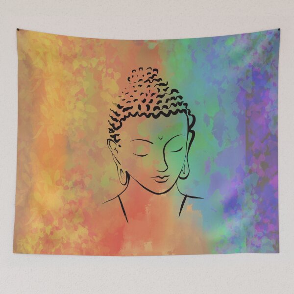 Artikelvorschau, Buntes Muster Zen Buddha entworfen und verkauft von Life Is Beautiful.