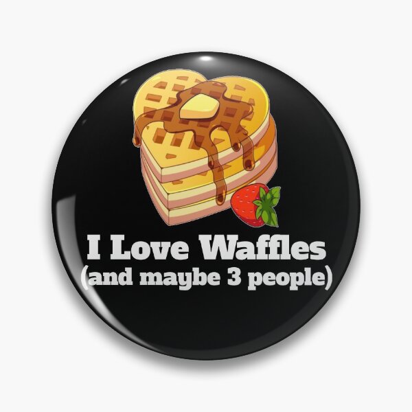 Item preview, Funny Waffle Gift - I Love Waffles And Maybe 3 People - Funny Gift For Waffle Lover - Waffle Shirt designed and sold by Galvanized.