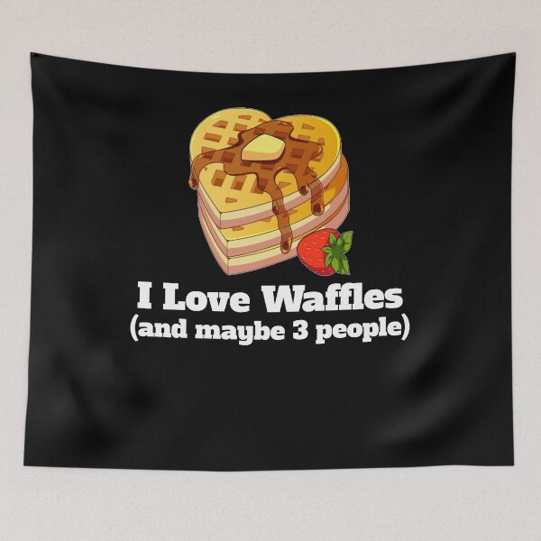 Item preview, Funny Waffle Gift - I Love Waffles And Maybe 3 People - Funny Gift For Waffle Lover - Waffle Shirt designed and sold by Galvanized.