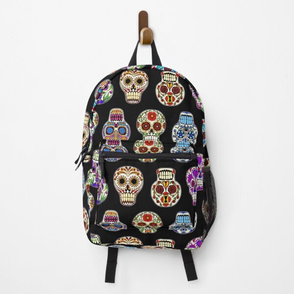 Item preview, Sugar Skulls on black designed and sold by Salt & Keep.
