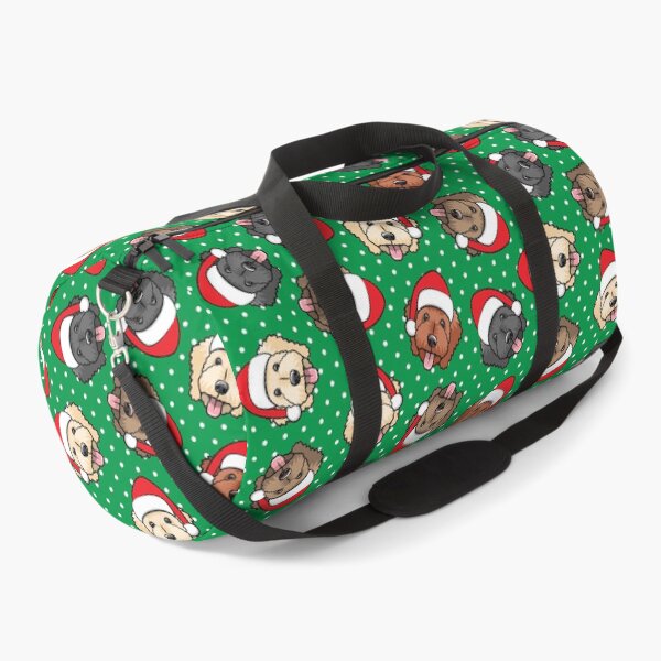 Item preview, Christmas Doodles - Goldendoodles on polka dots designed and sold by littlearrow.