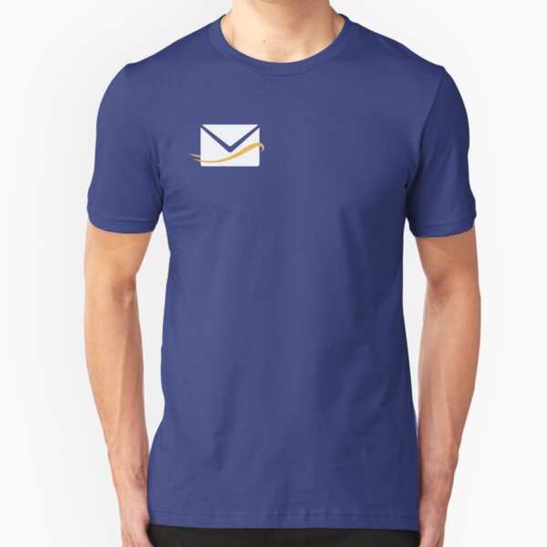 FastMail White Slim Fit T-Shirt