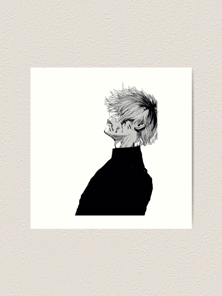 Kaneki Sad Looking Up Art Print By Kingdd69 Redbubble