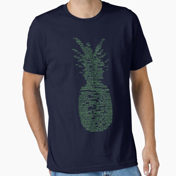 Vista previa del artículo con la obra «Psych Pineapple Gus Apodos», diseñado y vendido por kayability.