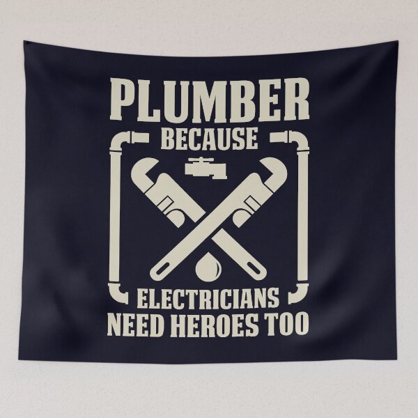 Item preview, Plumber because Electricians need Heroes too designed and sold by mmos.