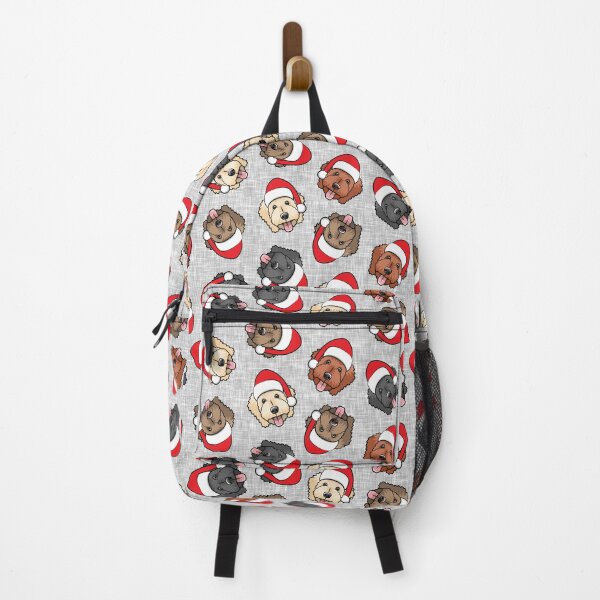 Item preview, Christmas Doodles - Goldendoodles on gray designed and sold by littlearrow.