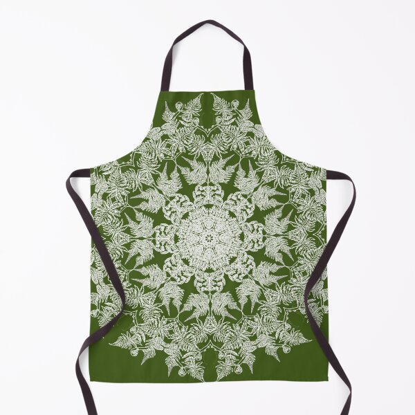 Item preview, Ferns Mandala in white designed and sold by HappyThoughts85.