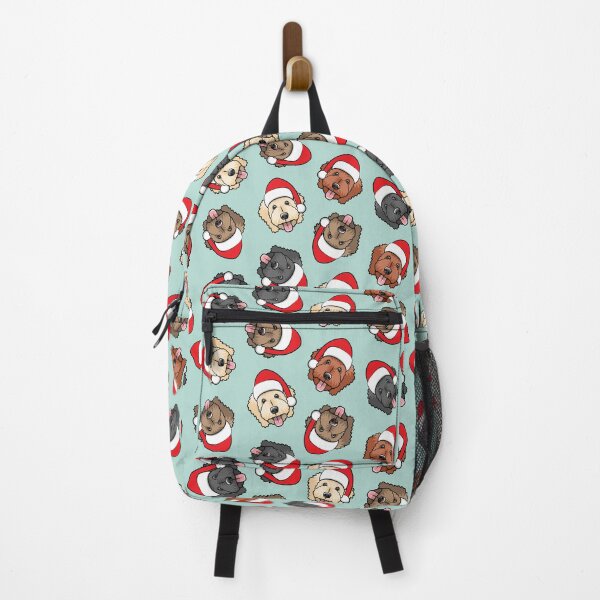 Item preview, Christmas Doodles - Goldendoodles on mint designed and sold by littlearrow.