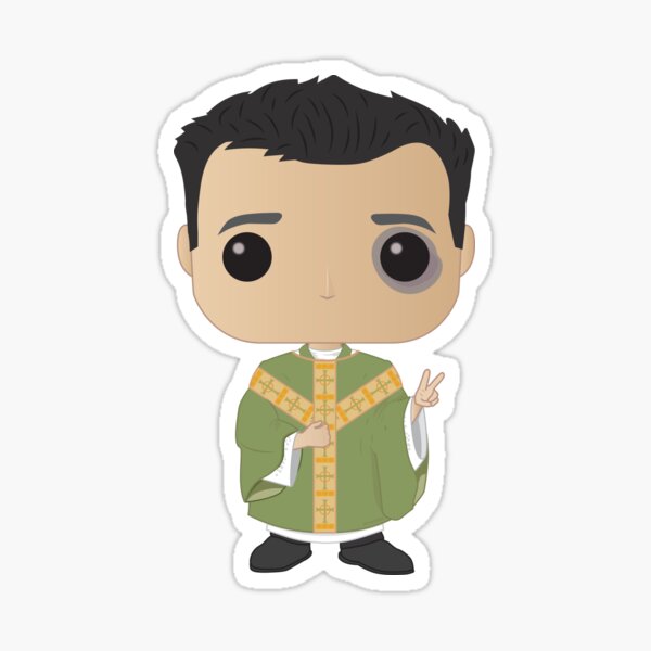 Item preview,  Church Priest with Black Eye - Fleabag Pop designed and sold by ChewyGumGang.