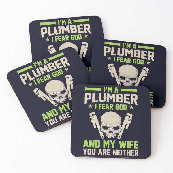 Item preview, I'm a Plumber I fear God and my Wife designed and sold by mmos.