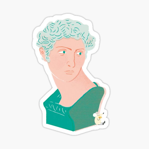 Statue of Shy David x Mori Sticker