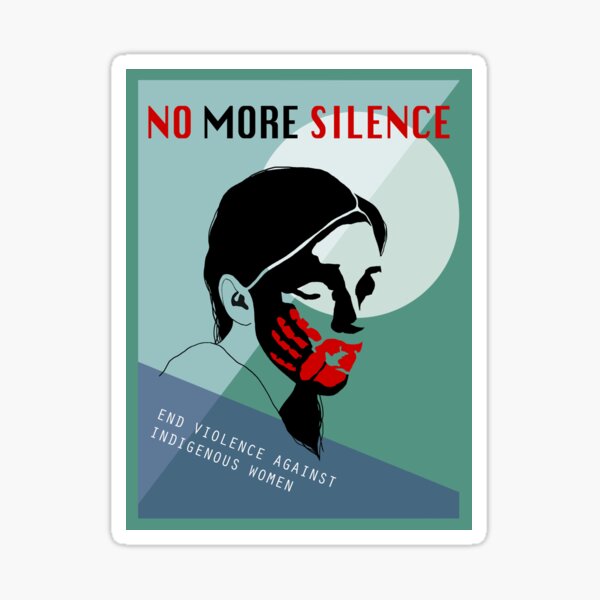 No More Silence - Blue Sticker